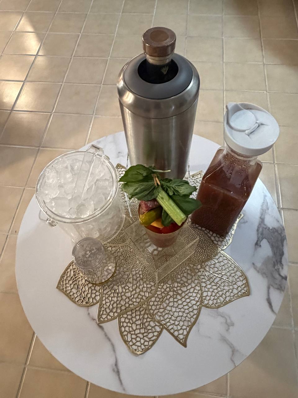 Bloody Mary & Mimosa Setup
