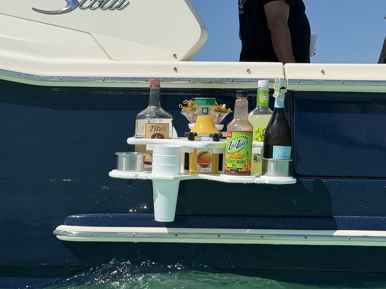 Bar setup on The Bougie Girl