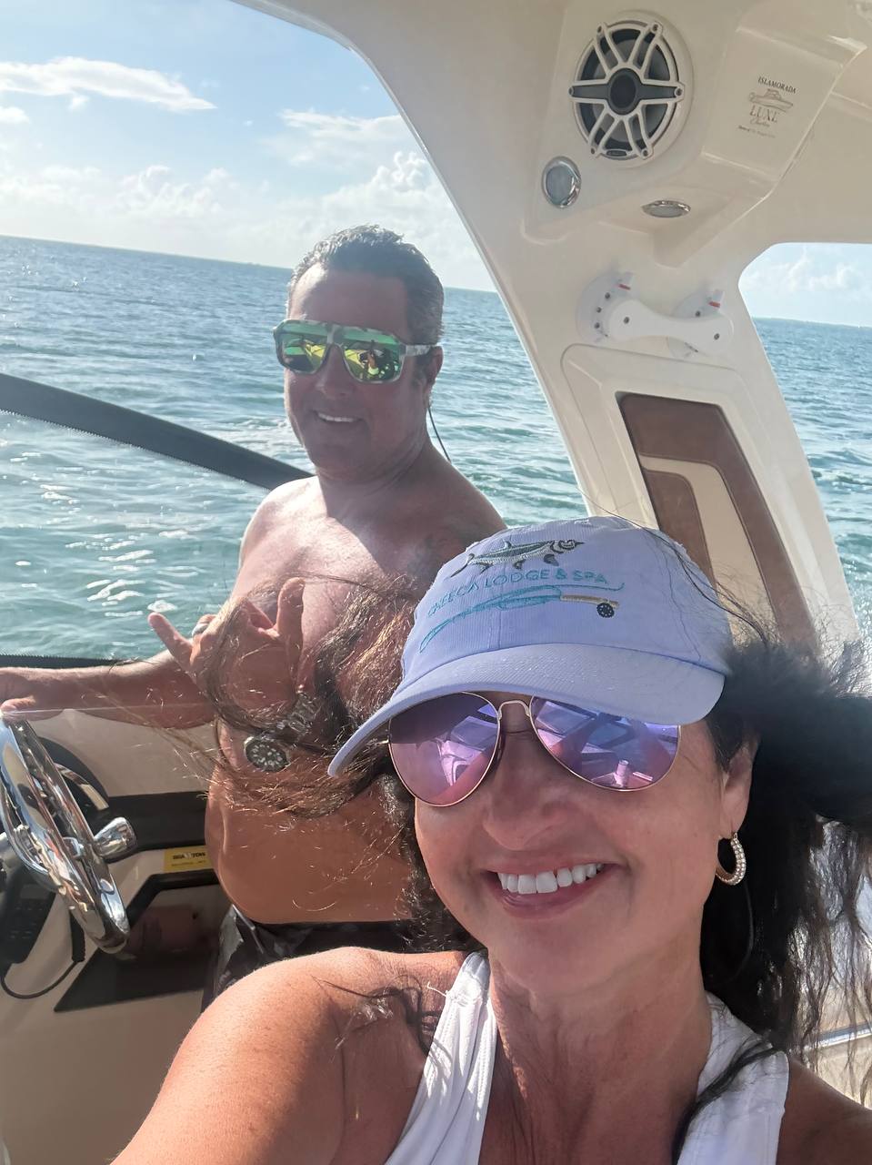 Private charter guests enjoying the Islamorada sandbar